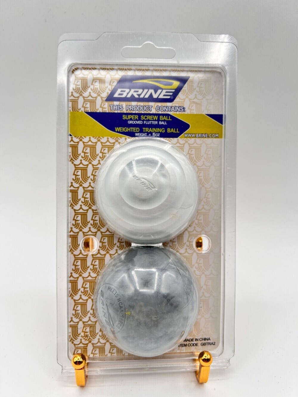 NIP Brine Lacrosse Training Balls (Screw & Weighted) 2 Pack